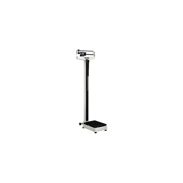 Global Industrial Physician Beam Scale with Height Rod, 450 Lbs Capacity, 10-7/8L x 20-7/8W x 58-7/16H 318504 - main
